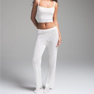 NWOT Skims $88 STRAIGHT LEG PANT in white